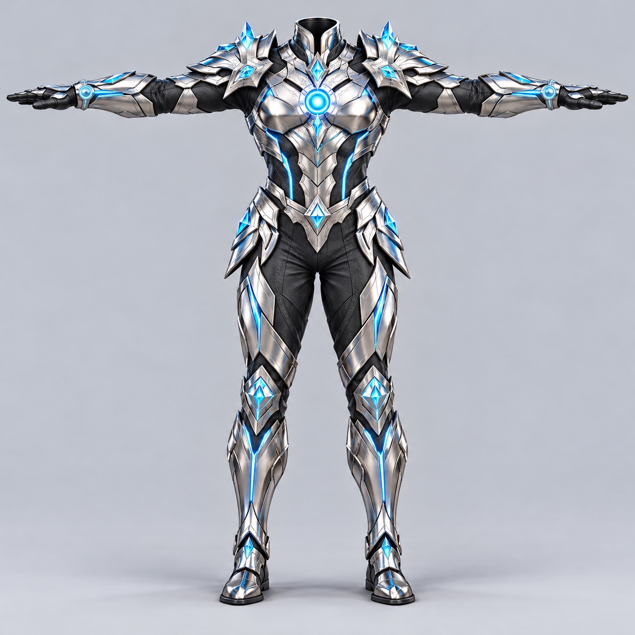 Konsep koleksi Crystal Chrome Swordman